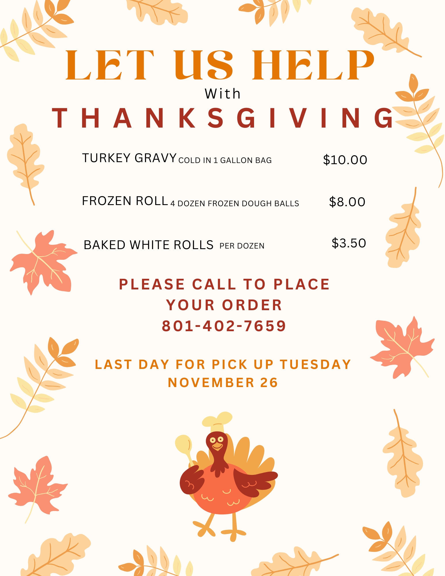 Thanksgiving Help