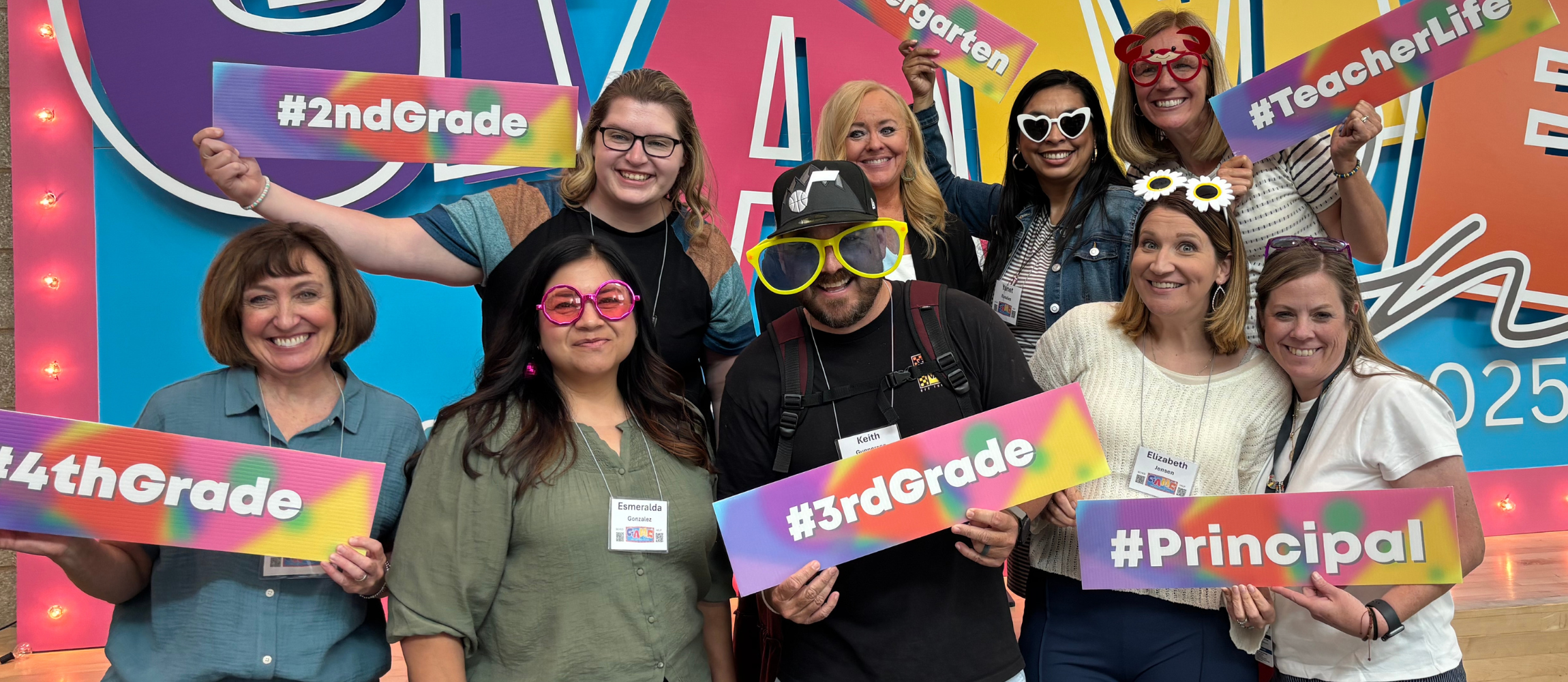 Big smiles from educators at the Davis School District R&amp;R Conference