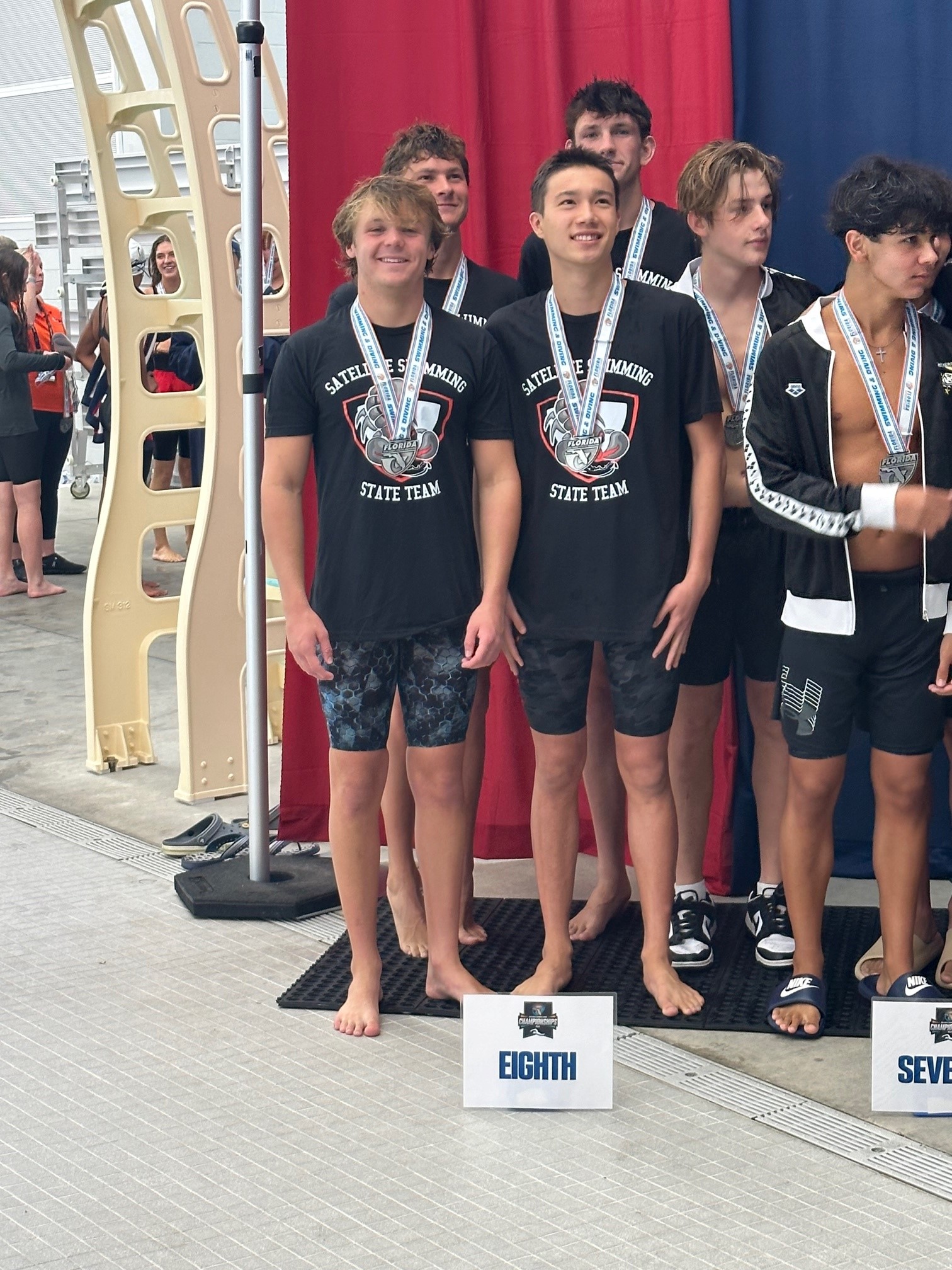 Boys Swim Athletes 8th Place