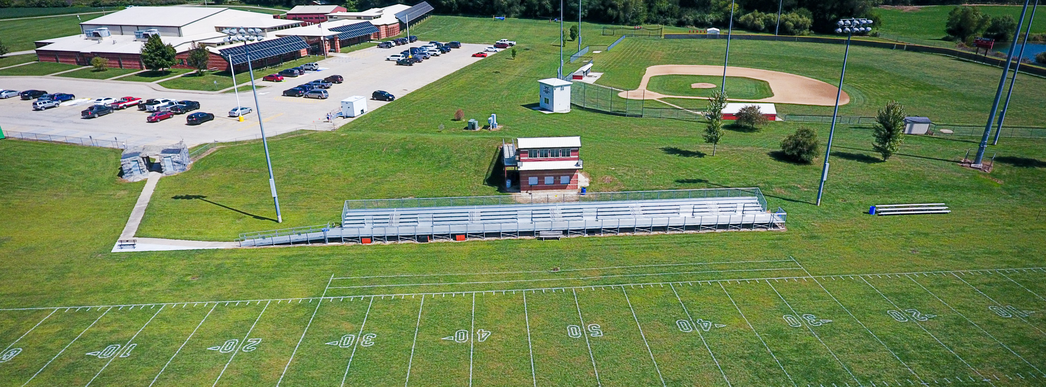 Outdoor pictures of Cuba Middle/High school and Cuba Elementary playground