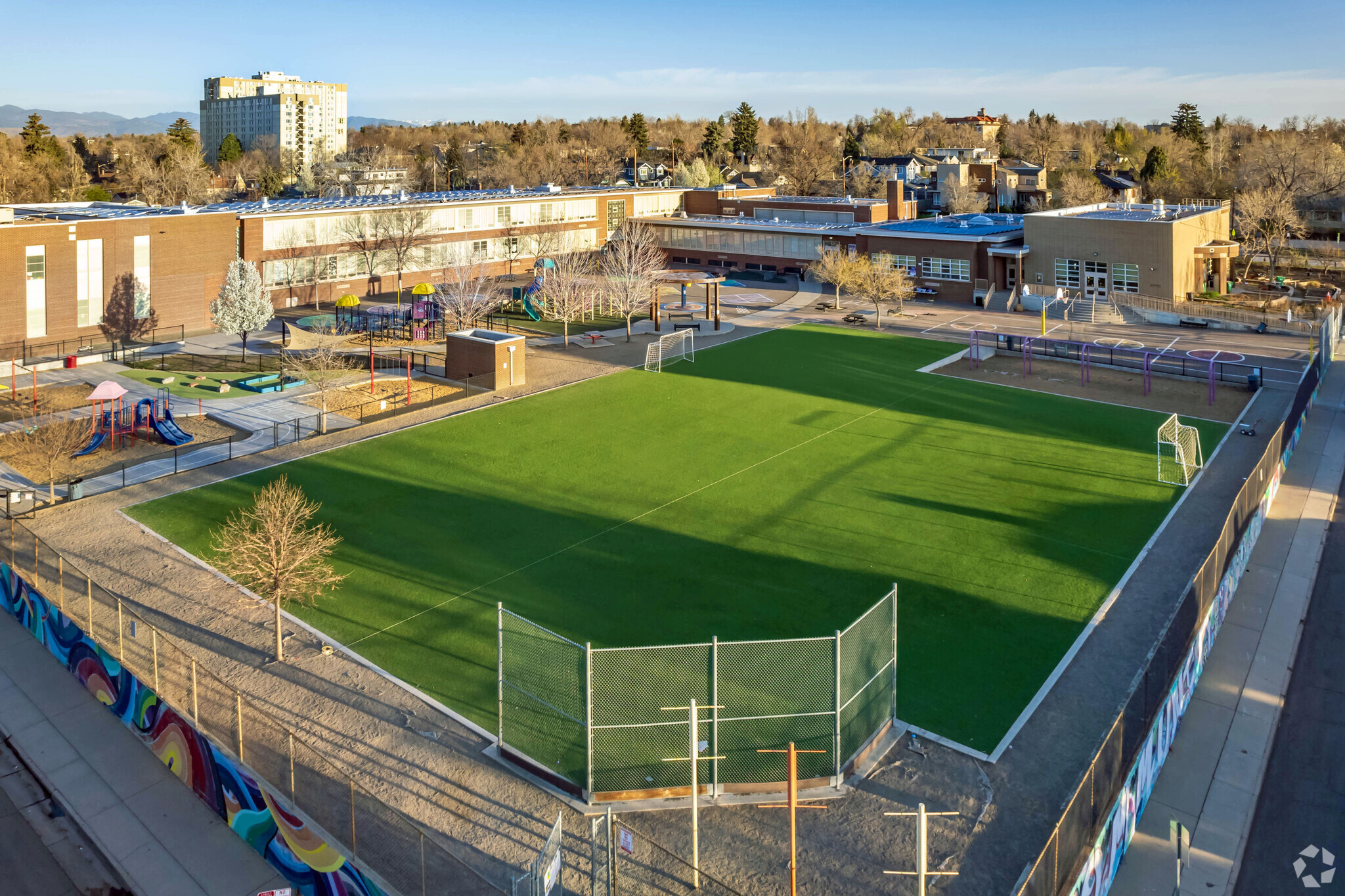 Brown International turf field