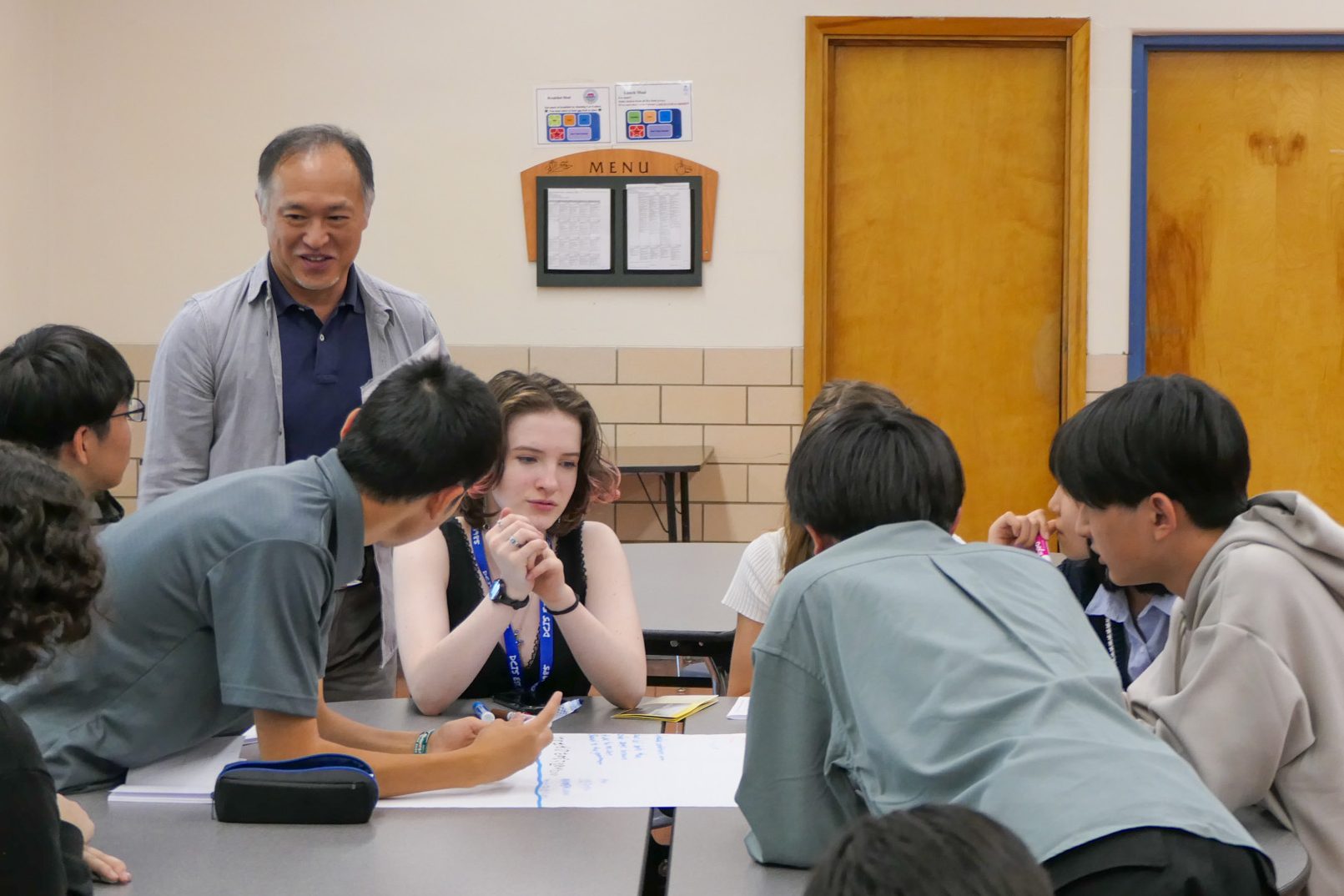 sudents and teacher at classroom