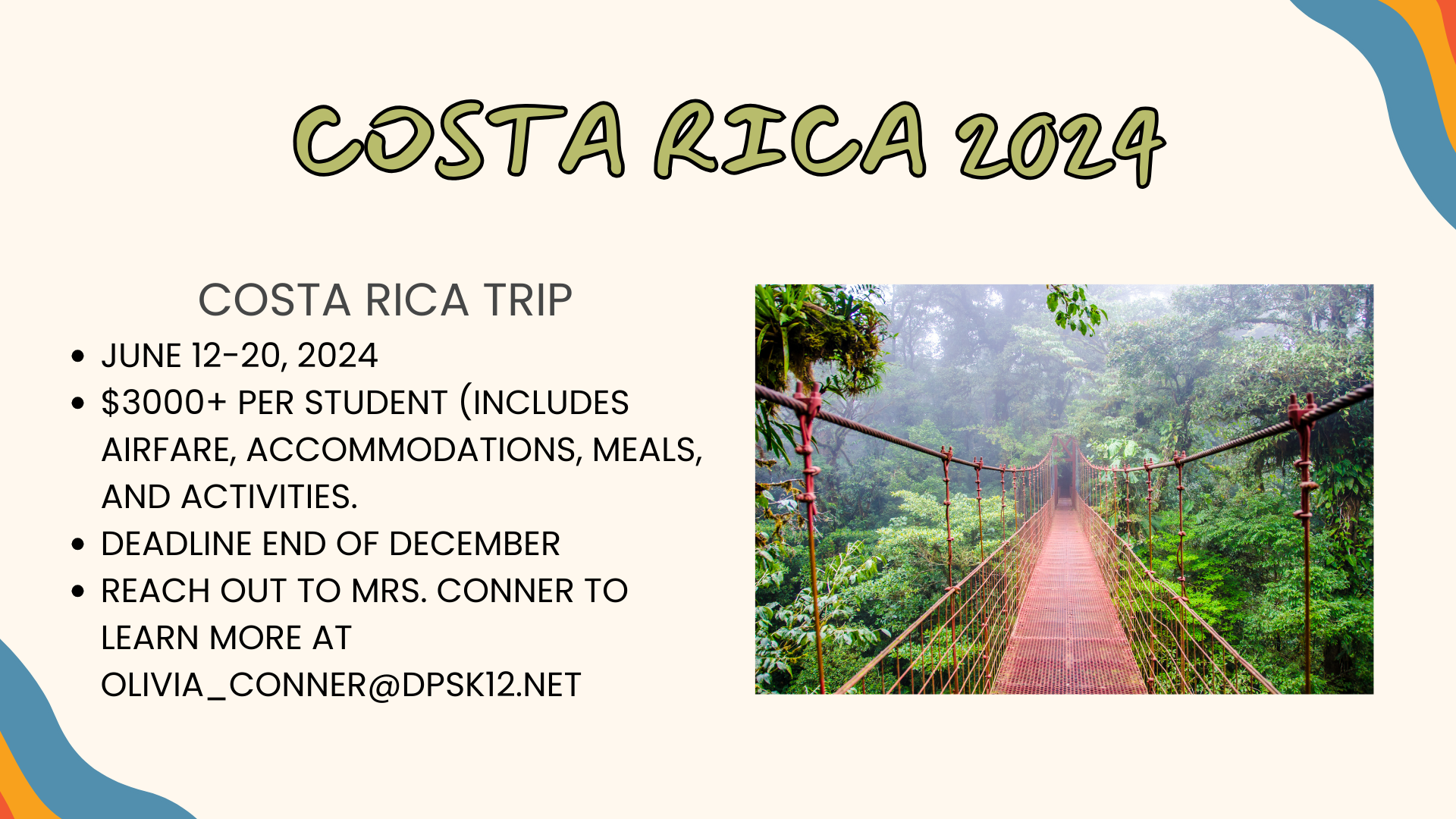 costa rica banner information