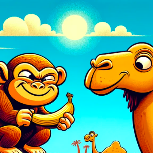 The Monkey and the Camel's Adventure