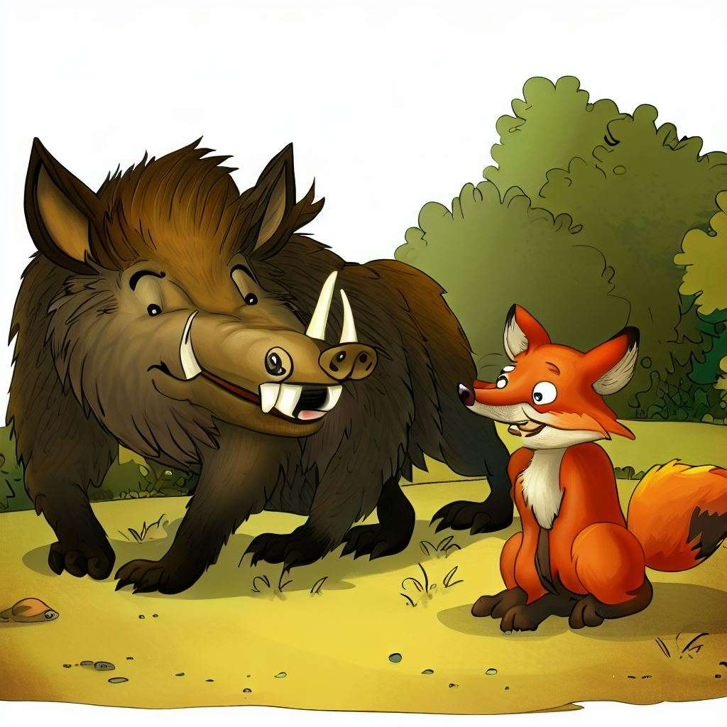 The Wild Boar and the Clever Fox