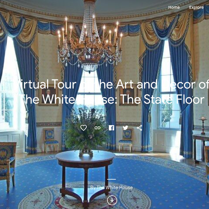 virtual tour of the art and decor of the white house