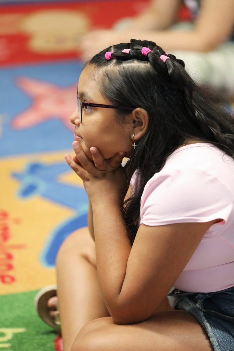 Student paying attention