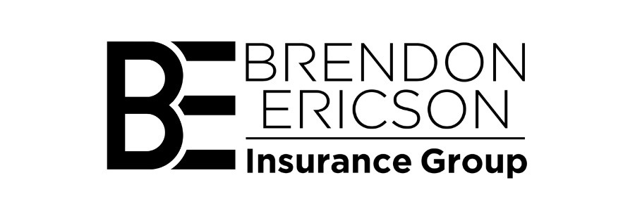 The Brendon Ericson Insurance Group logo features a black and white color scheme with "Brendon Ericson" in bold letters.