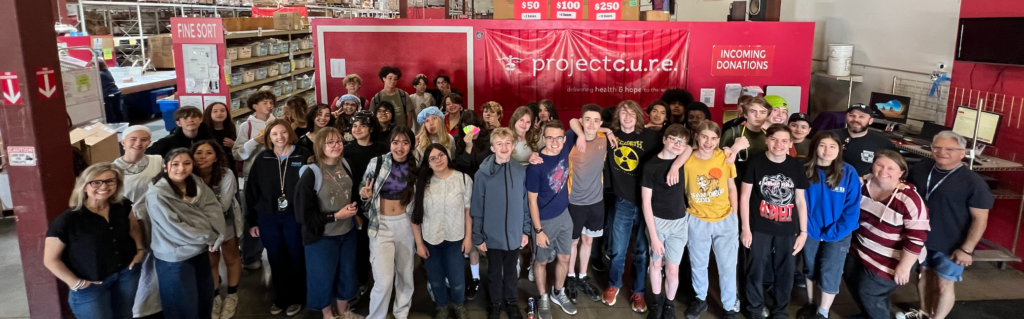8th Graders at Project Cure