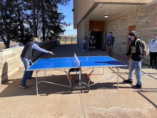 students participating in school activties