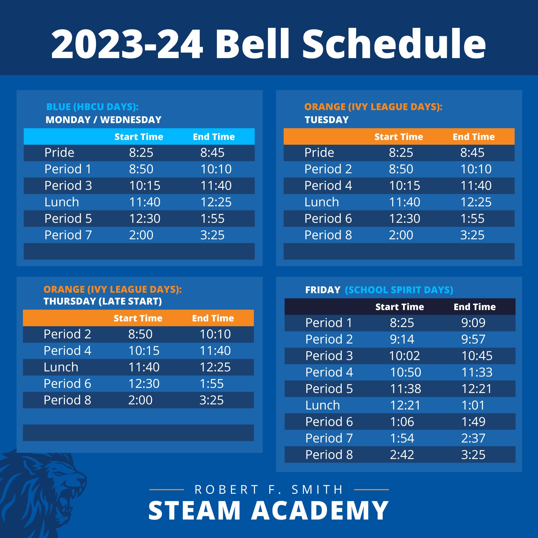 bell schedule