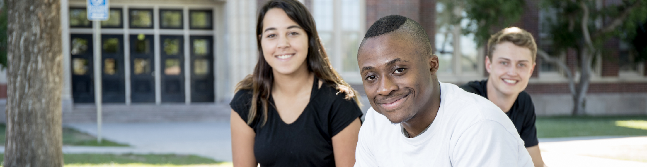 students smiling