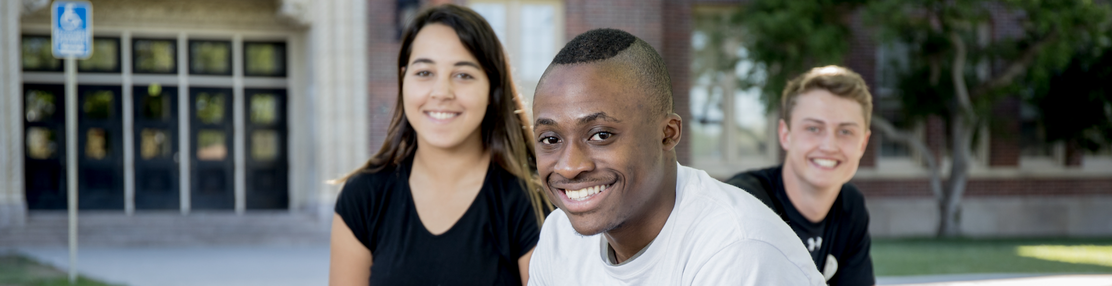 students smiling