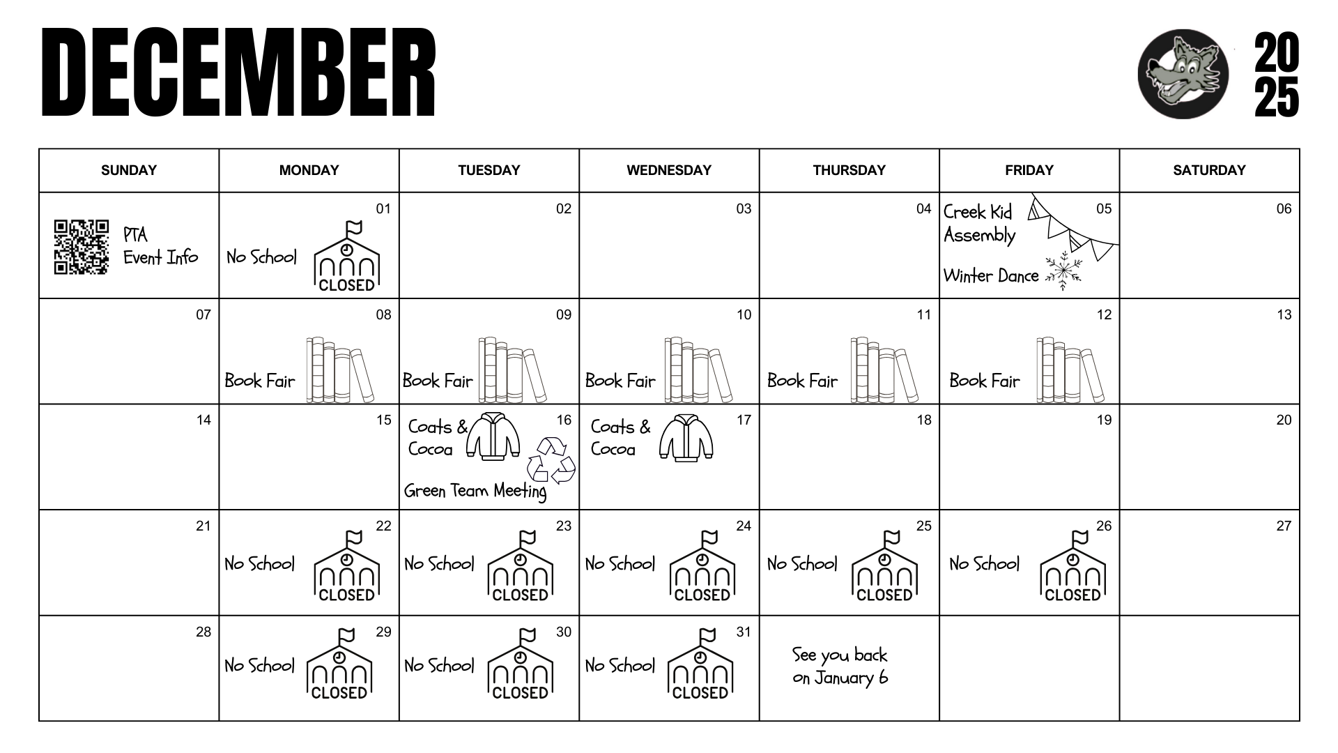 december 2025 calendar