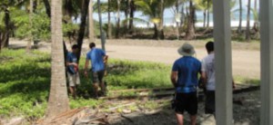 TJ Volunteers, in partnership with EF Tours, plant trees and help restore the beachside environment on Costa Rica’s west coast, June 2015.