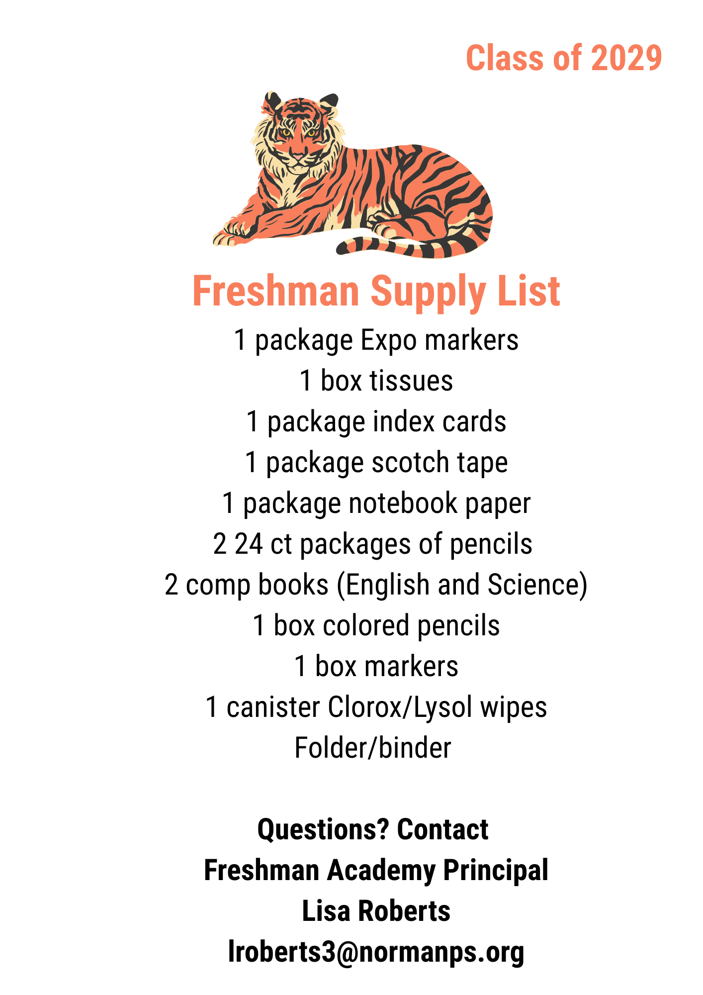 supply list