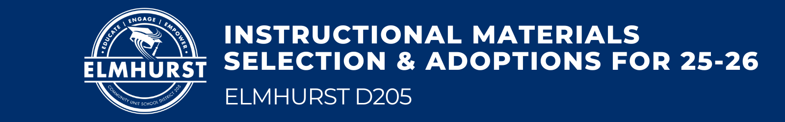 Instructional Materials Selection and Adoption for 2025-2026