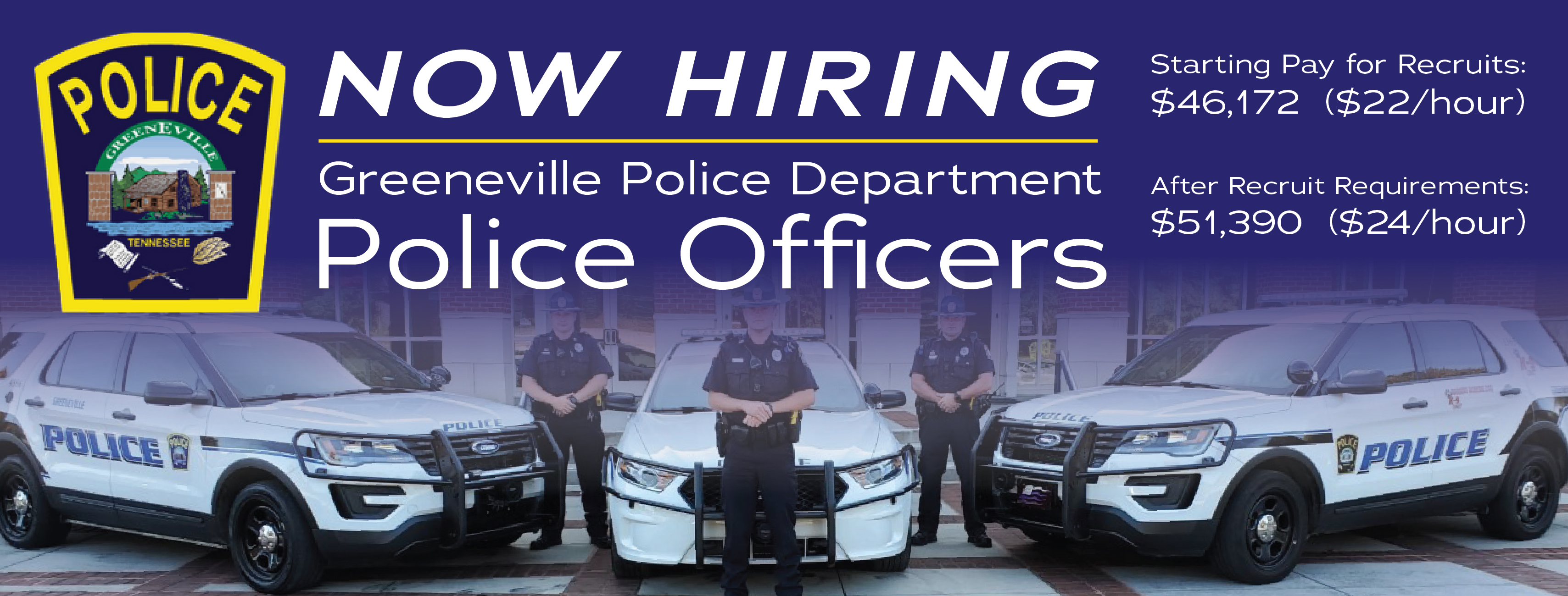 Now Hiring Greeneville Police Department