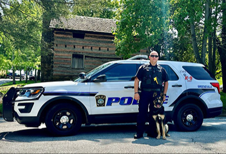 Officer Casteel and K-9 ECHO