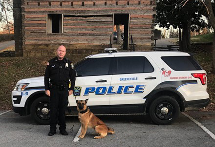 Officer Hinkle and K-9 Kojak