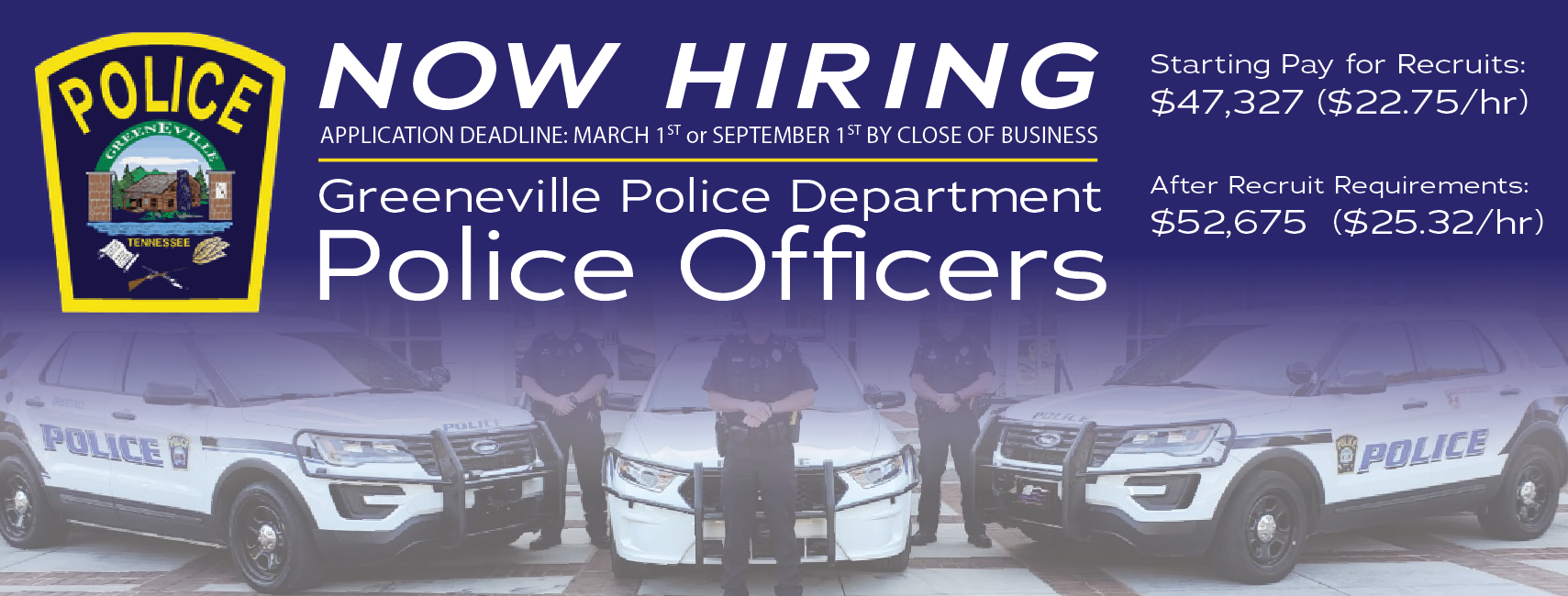 Now Hiring Police Officers