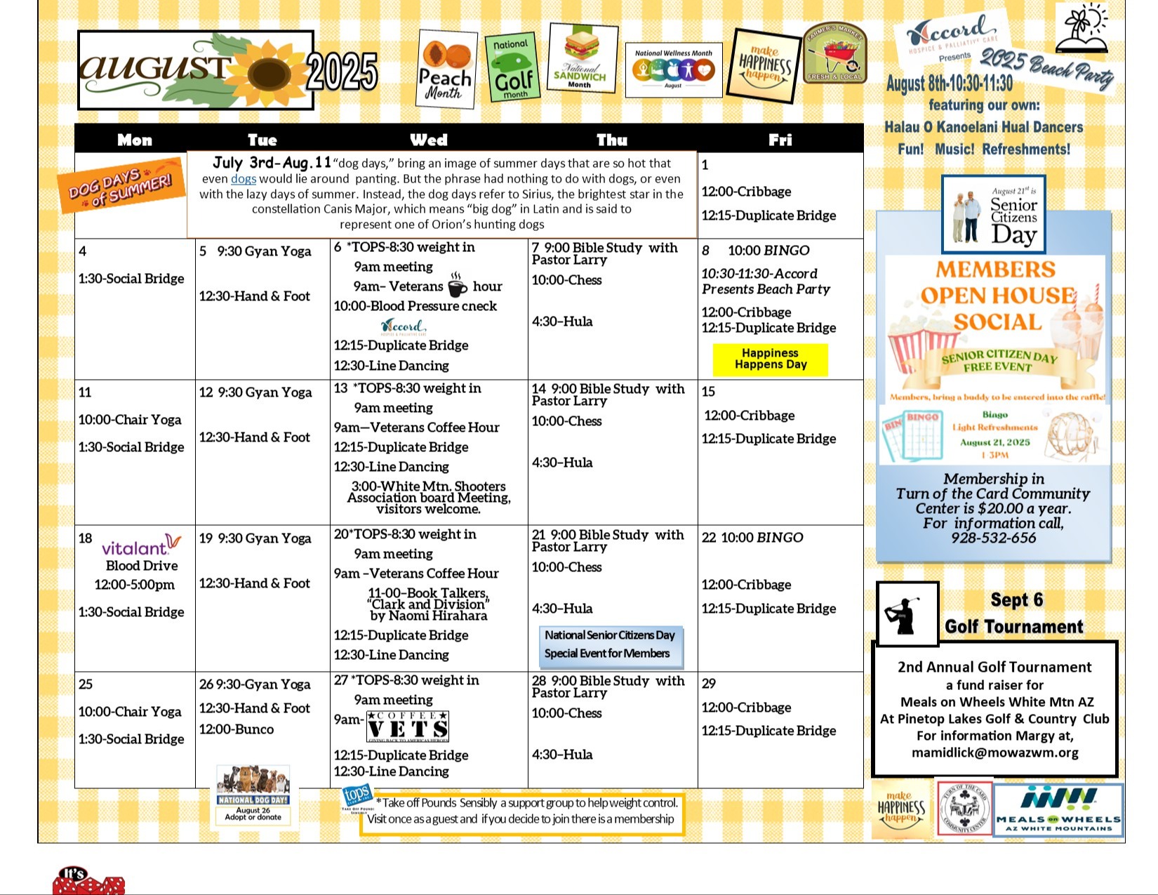 Senior Center Events