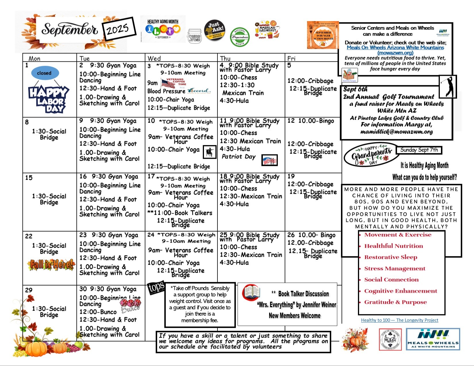 Senior Center Events