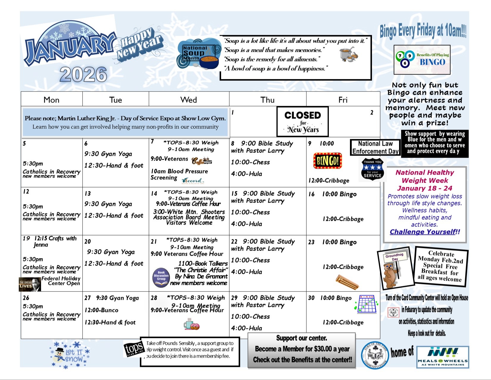 Senior Center Events