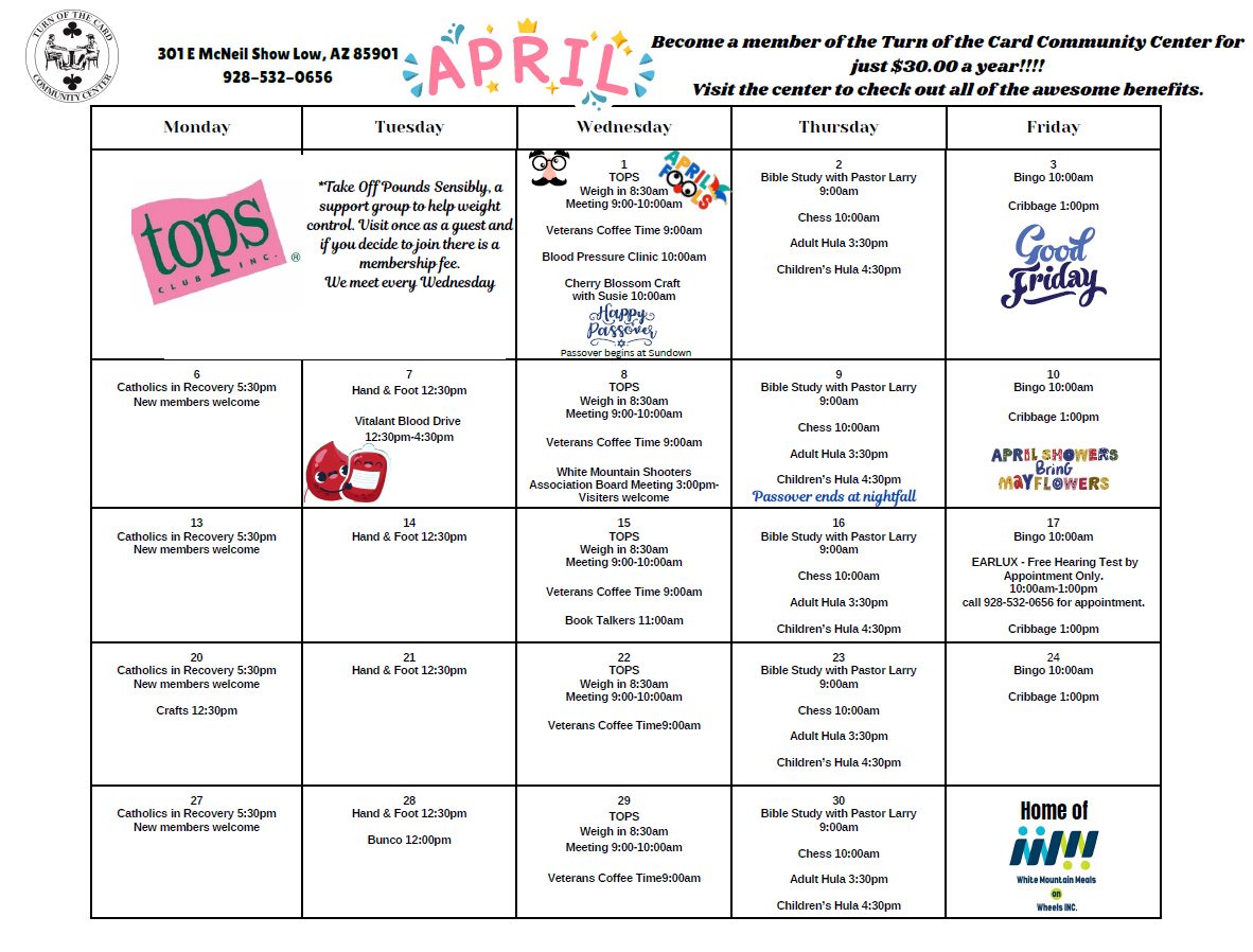 Senior Center Events