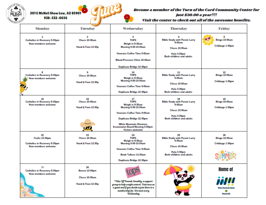 Senior Center Events