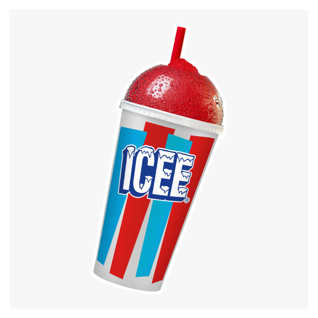 ICEE Red slushie cup