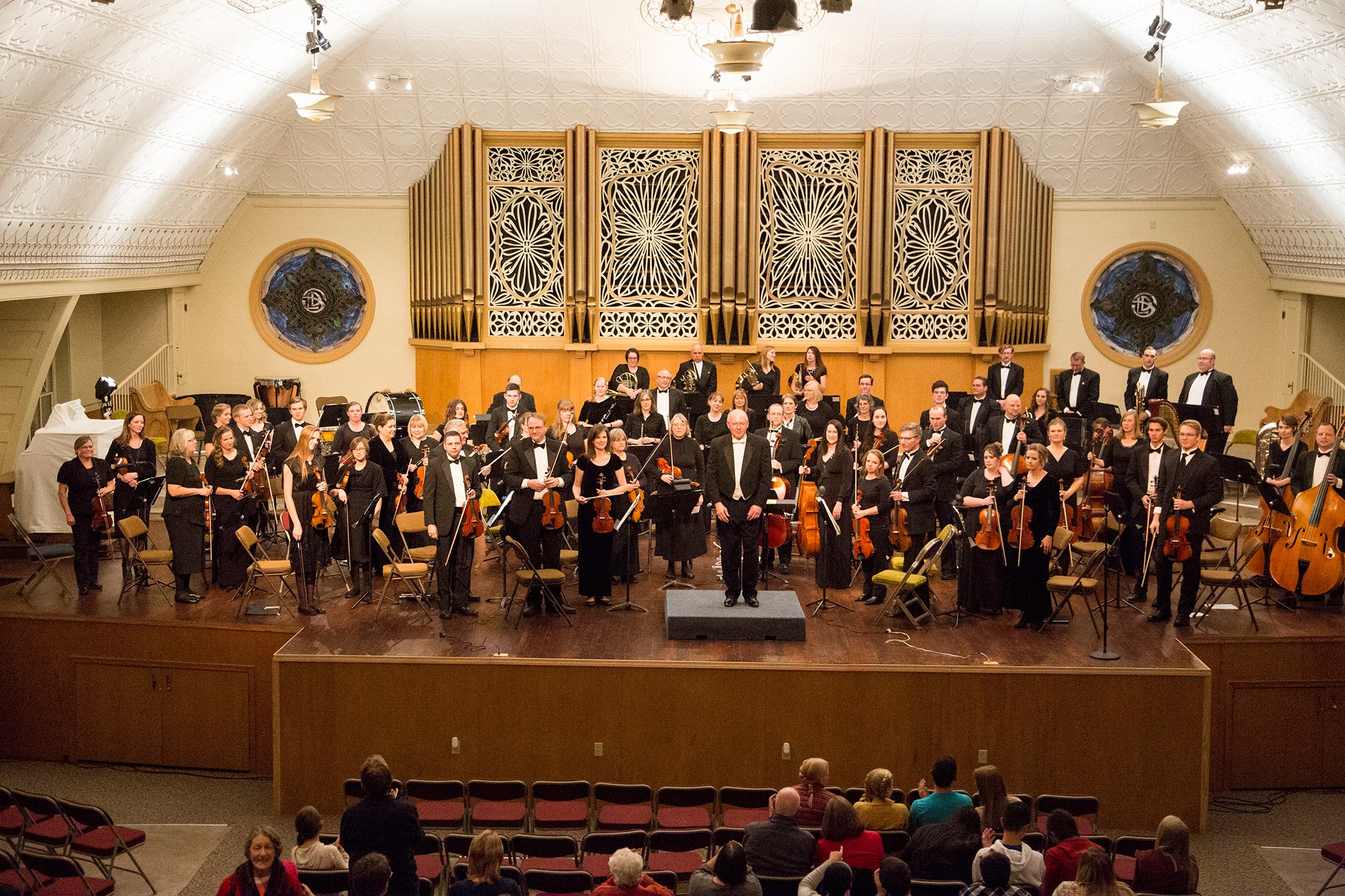 Orchestra playing at the Tabernacle