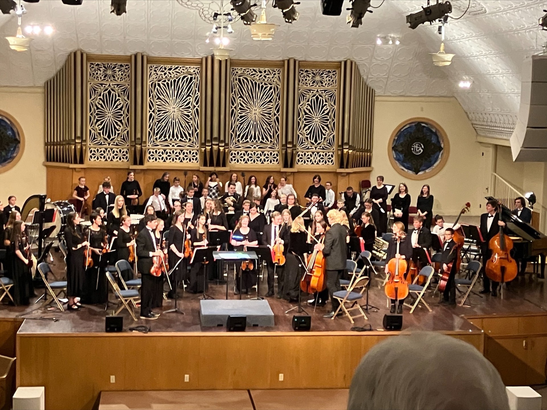 Orchestra playing at the Tabernacle