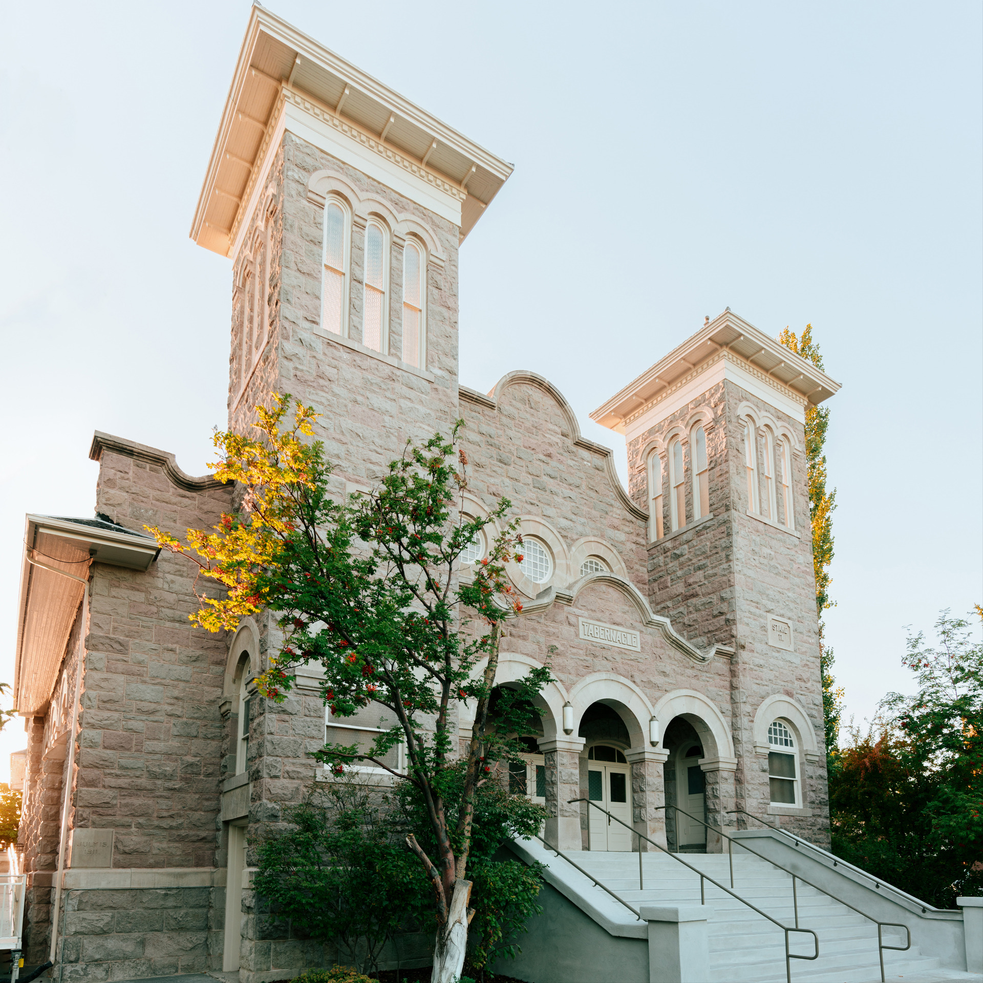 Exterior image of the Tabernacle front.