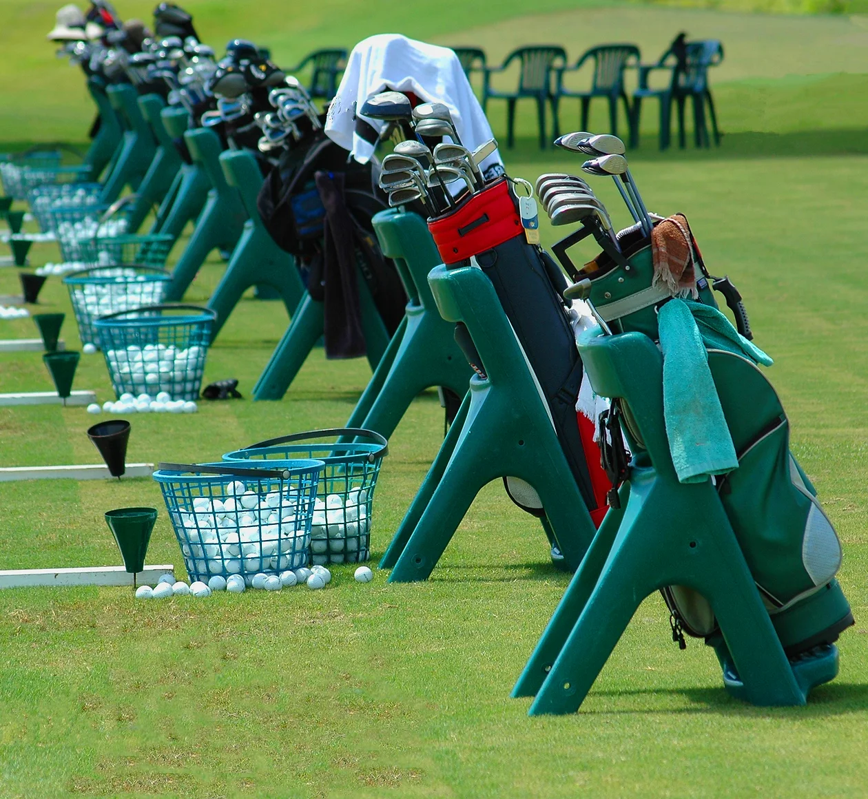 golf clubs ready to use 