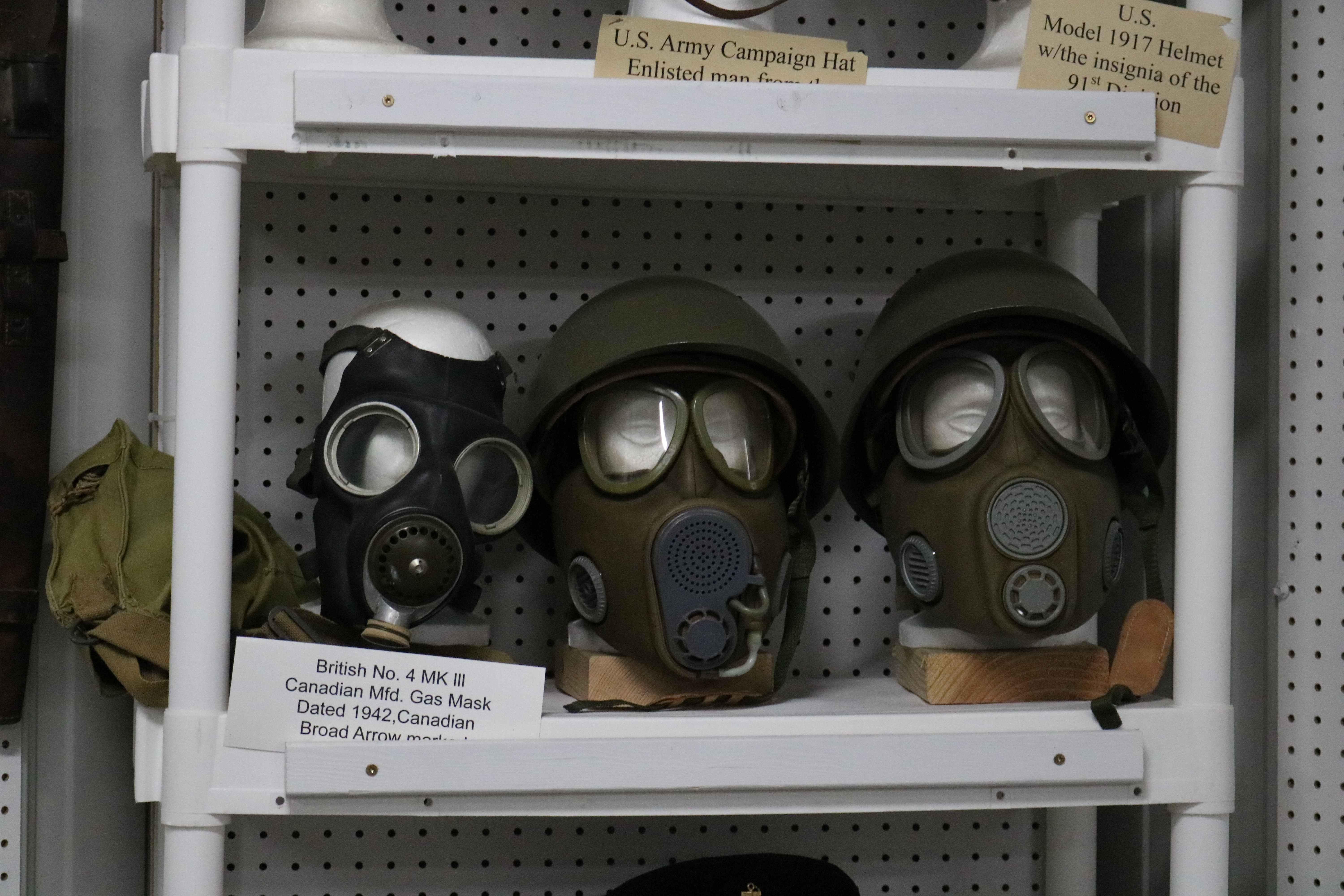 Photo of WWII gas masks