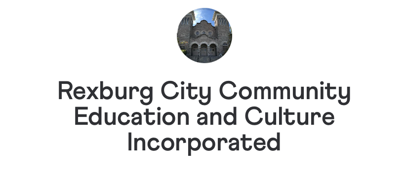 Rexburg City Community Education and Culture Inc. 501 (c)(3) text and image