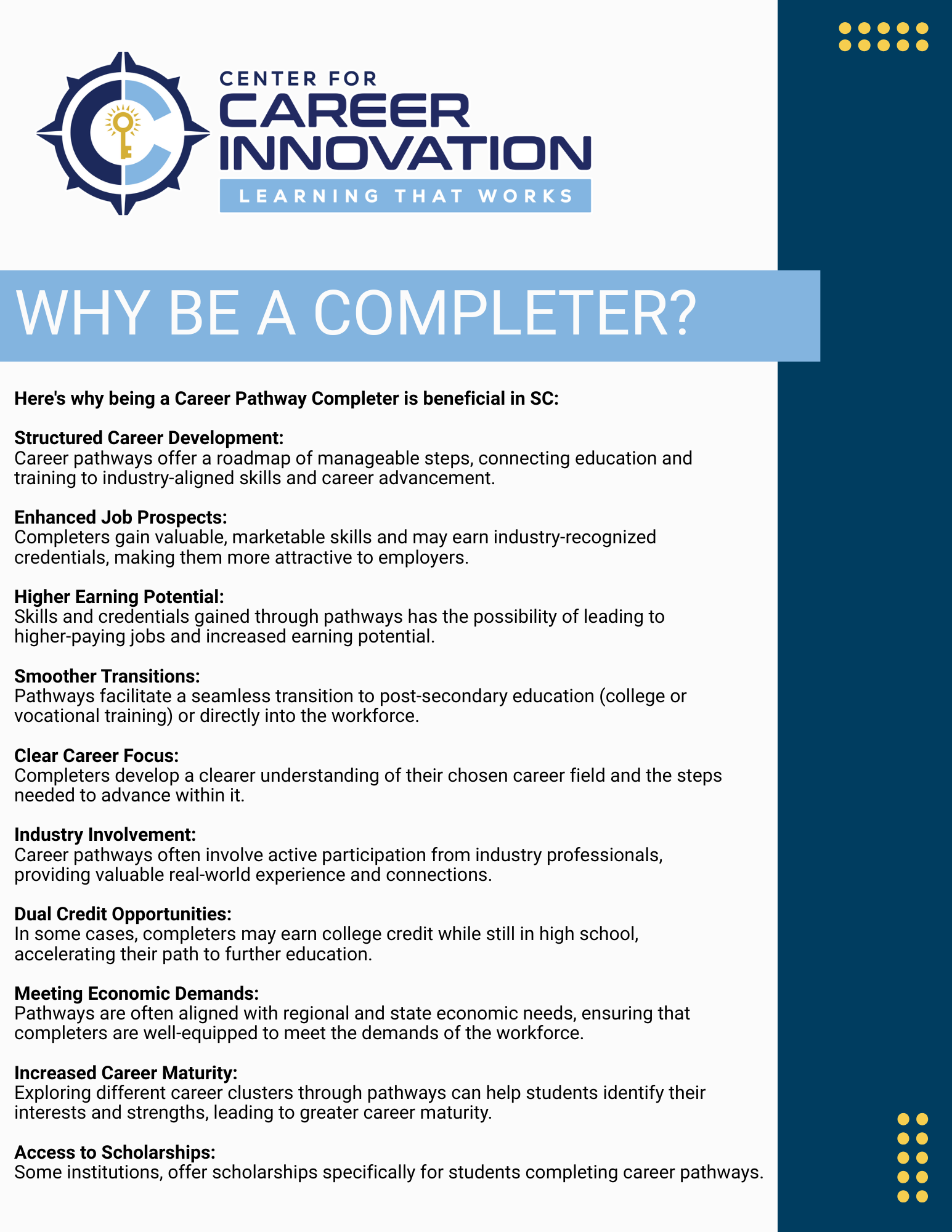 Why be a CCI Completer?