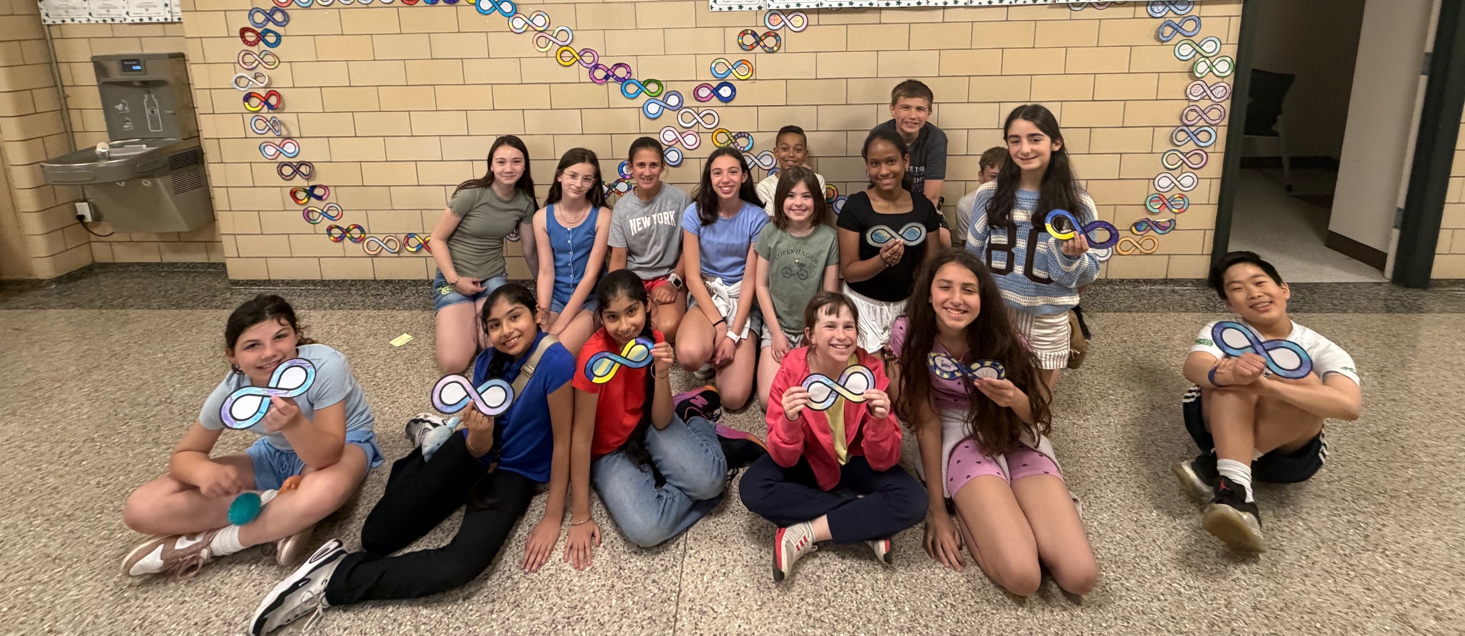 Student council member group photo.