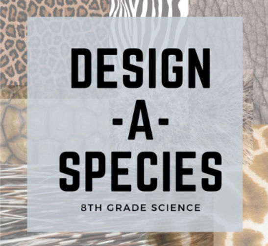 Design a species 8th grade science poster