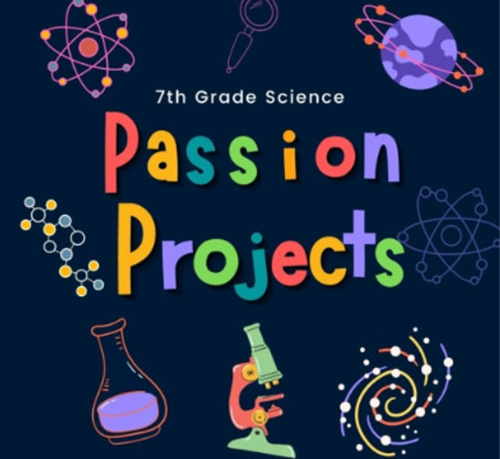Passion Projects 7th grade science poster