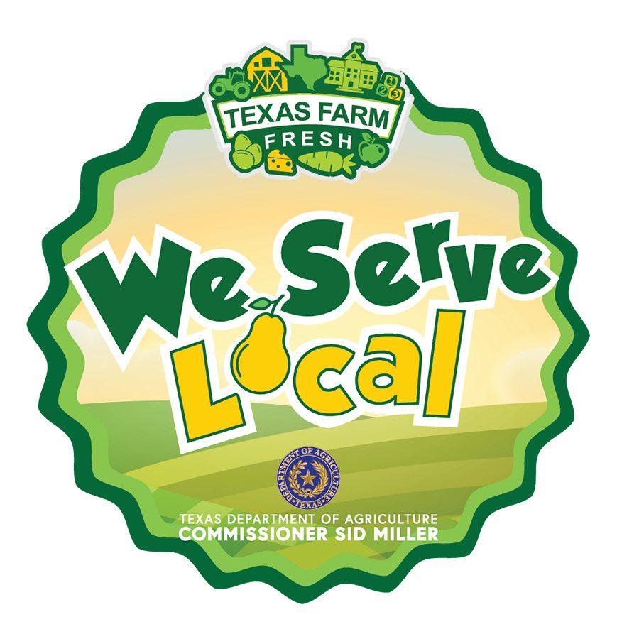 We Serve Local Badge from Texas Department of Agriculture