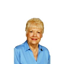 school photo of Connie Sydzyik with blue shirt posing for camera