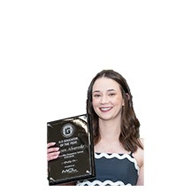 Lauren Alvarado receives award from MCL Construction