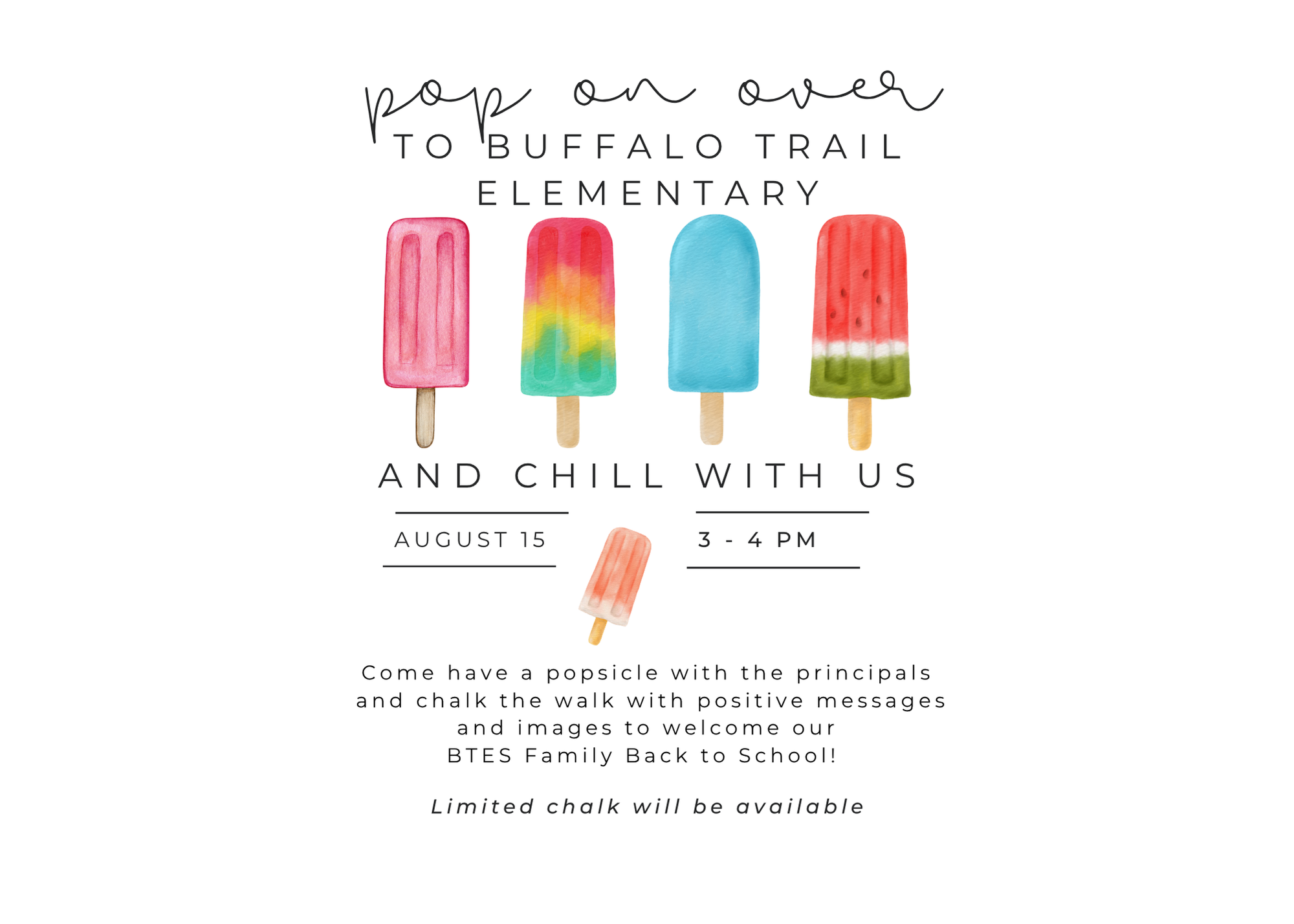 Popsicles with Principals