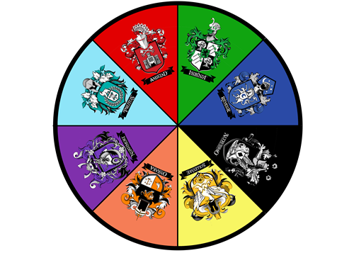 Circle of houses at Elaine E. Thompson Elementary School