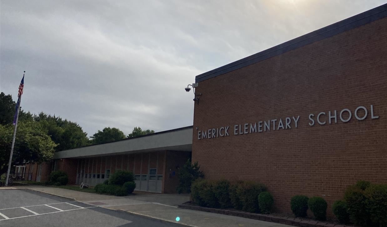 Emerick Elementary School front entrance 