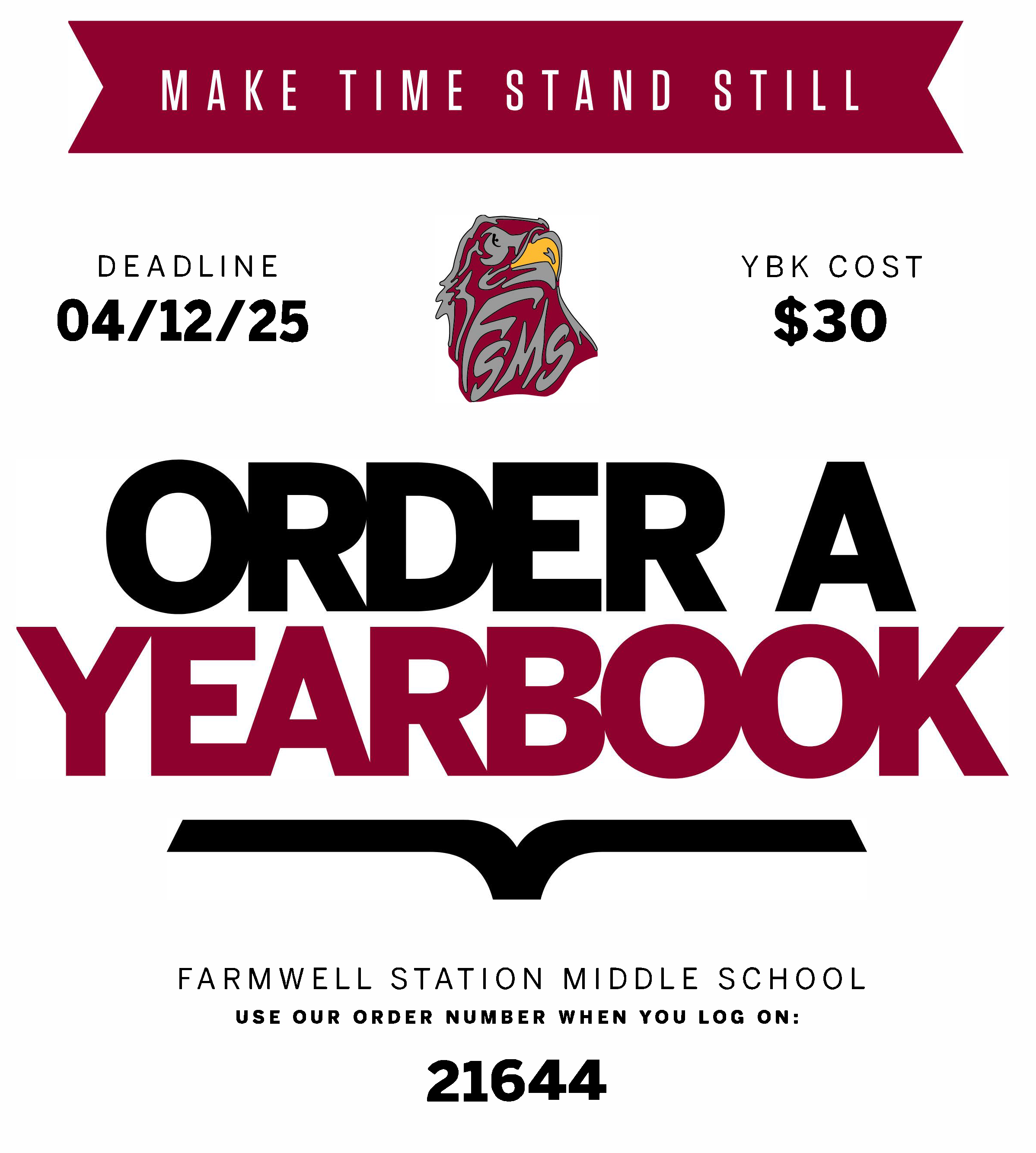 order a  yearbook today