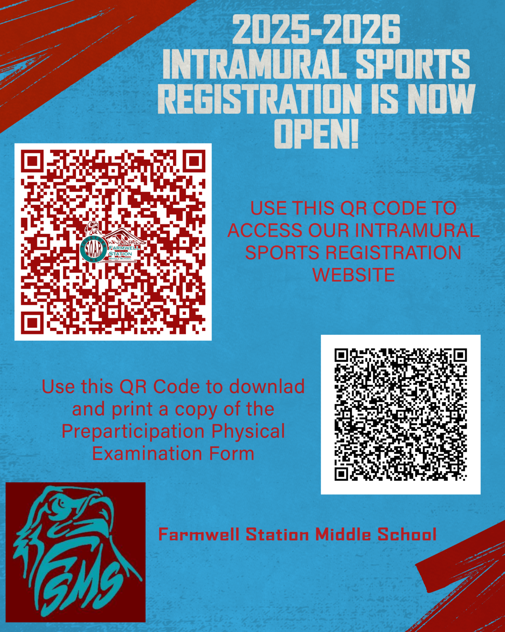 intramural sport registration with QR code