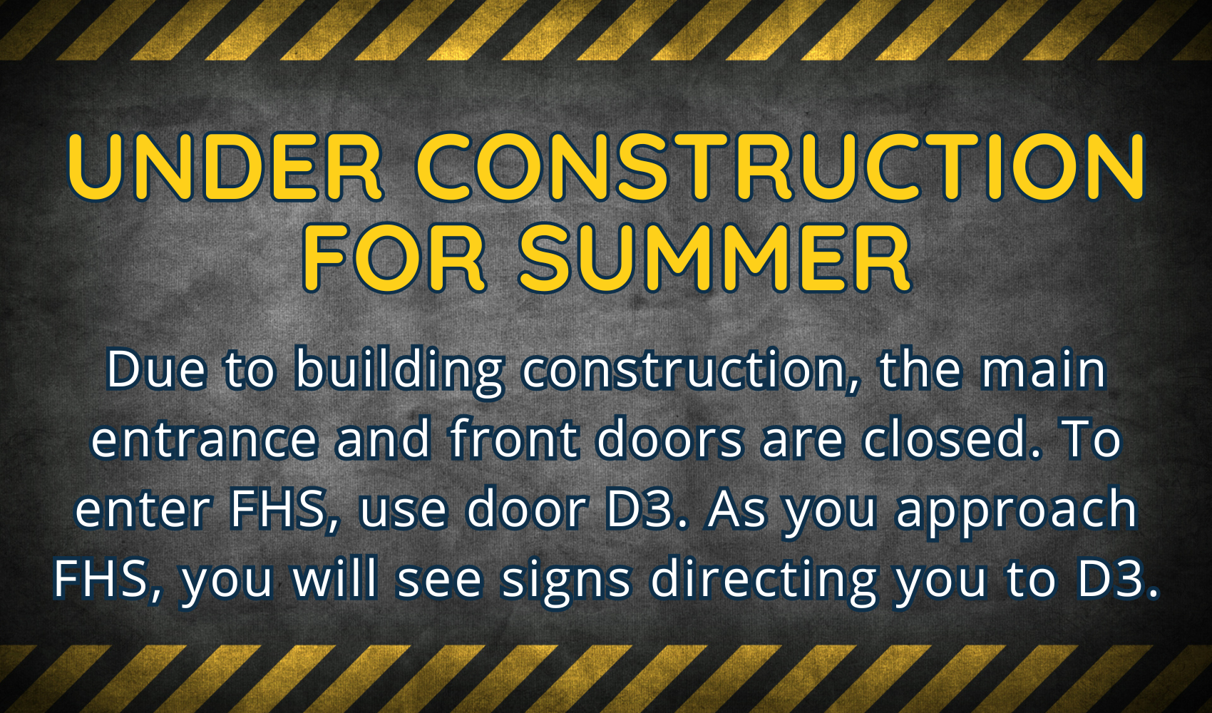 Under Construction for Summer- Use D3